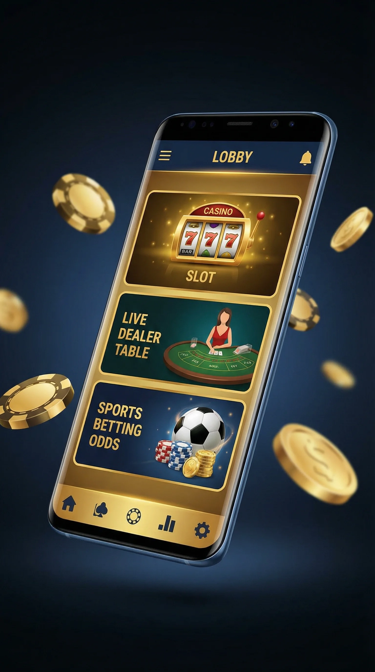 金沙娱乐城手机APP界面展示