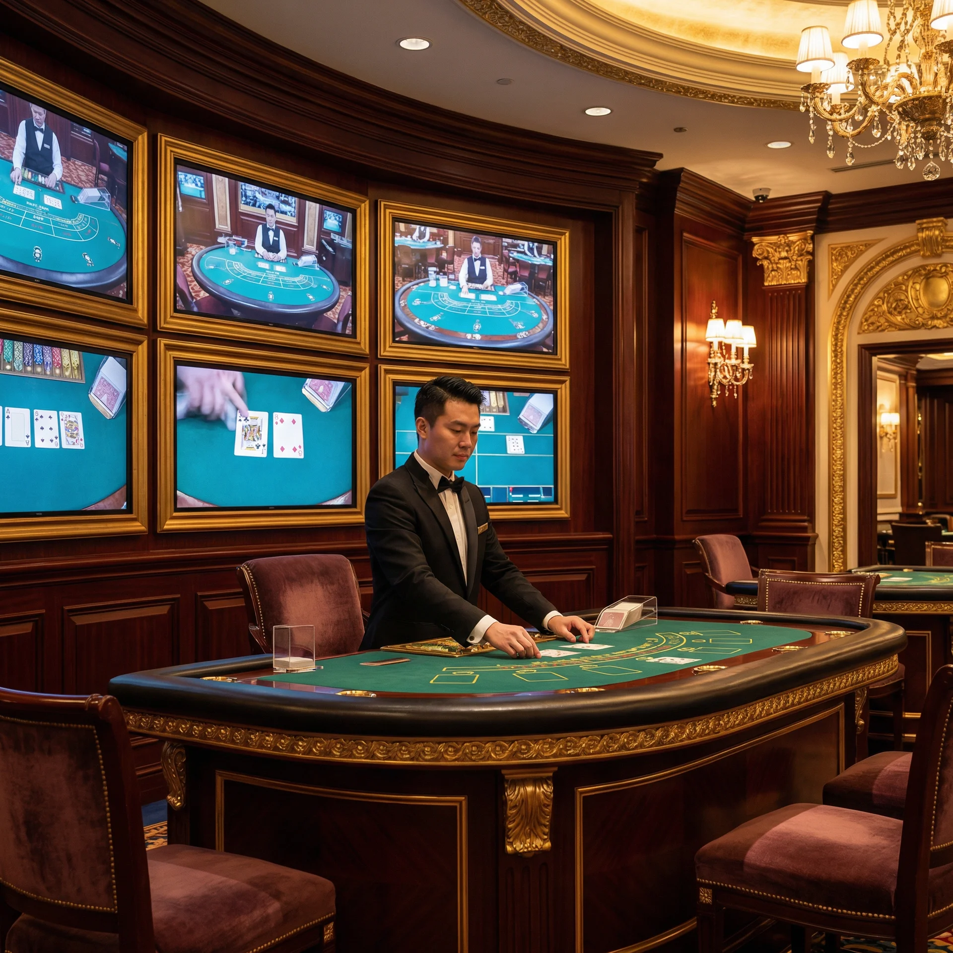 真人荷官在线直播百家乐游戏画面